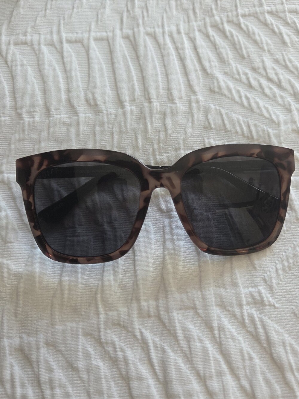 Diff Hailey Tortoiseshell Square Frame Sunglasses - Brown